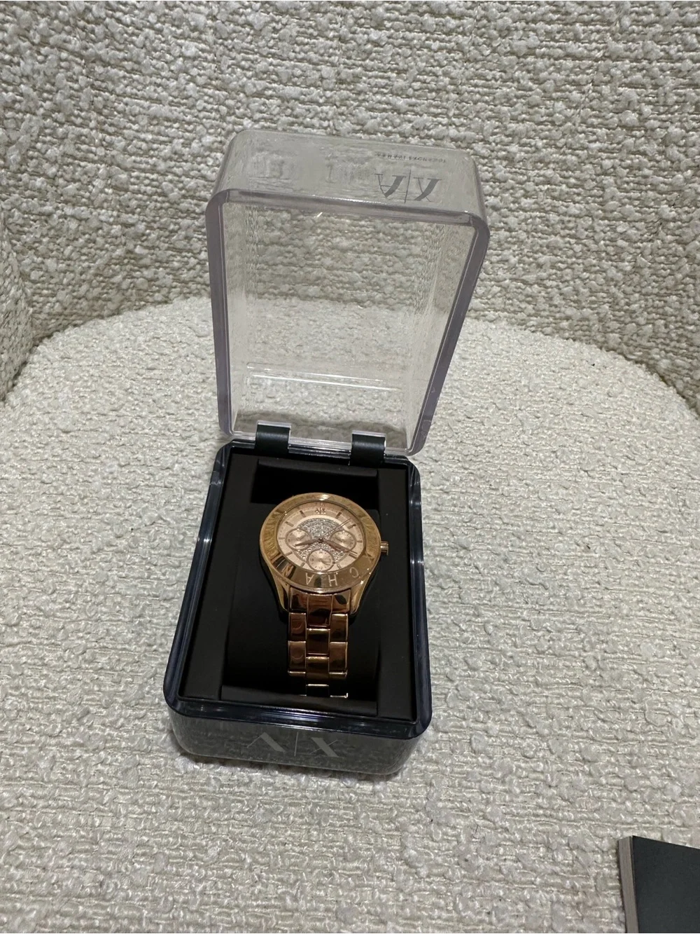 Armani Exchange Gold Tone Men's Bracelet Watch
